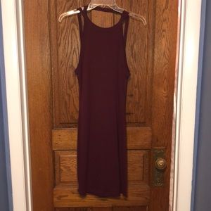 Maroon bodycon dress